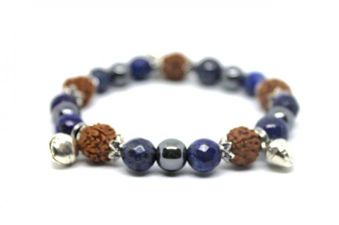 Bracelet Rudraksh's Lapis Lazuli