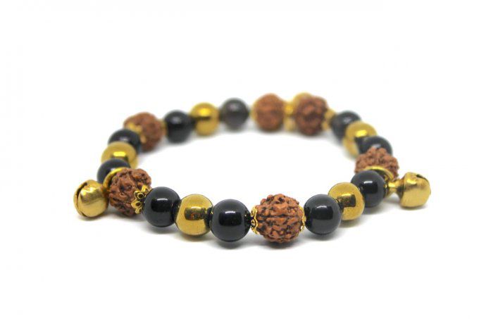 Bracelet Rudraksh's Obsidienne